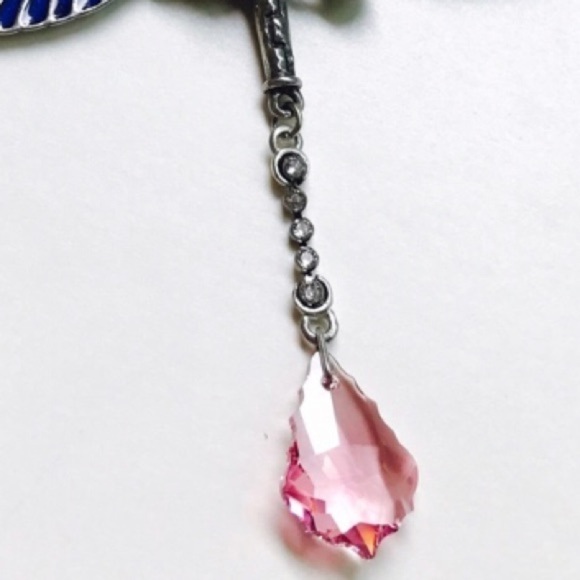 Enameled Dragonfly Swarovski Alchemy Pendant - Picture 7 of 8